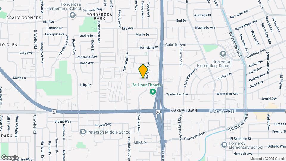 1750 Halford Ave Map and Location Details