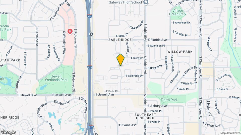 1732 S Blackhawk Way Map and Location Details