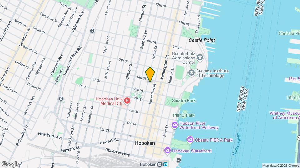 527 Garden St Map and Location Details