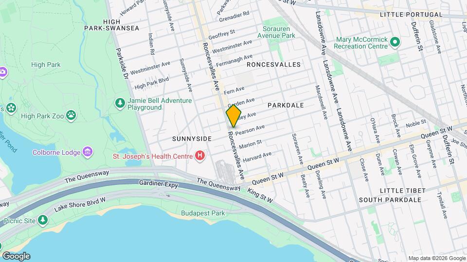 99 Roncesvalles Ave Map and Location Details