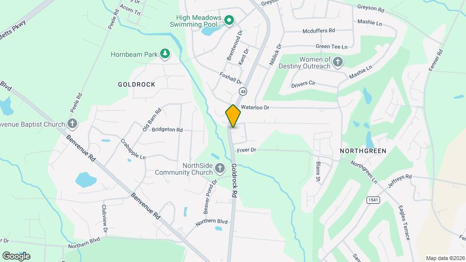 859 Goldrock Rd Map and Location Details