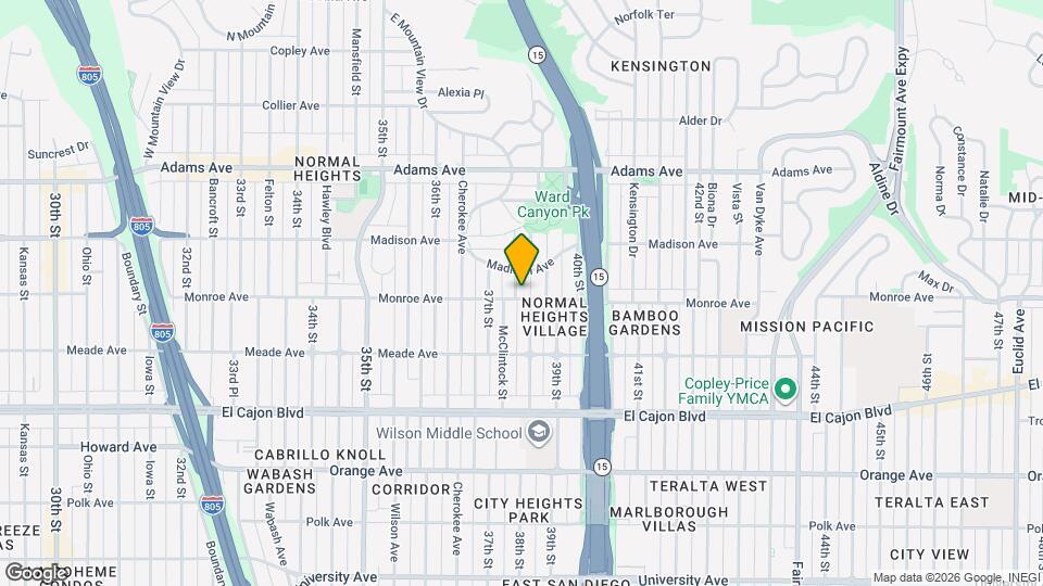 4509 38th St Map and Location Details