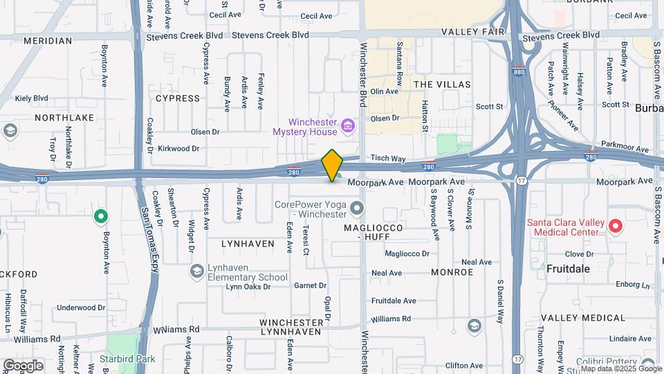 3166 Moorpark Ave Mapa y Detalles de la Ubicación