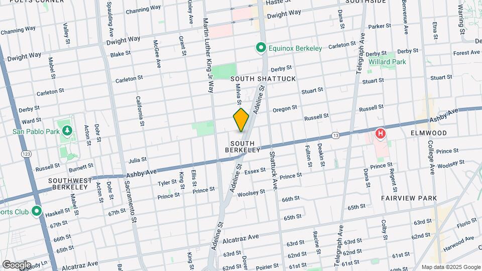 2910 Adeline St Map and Location Details