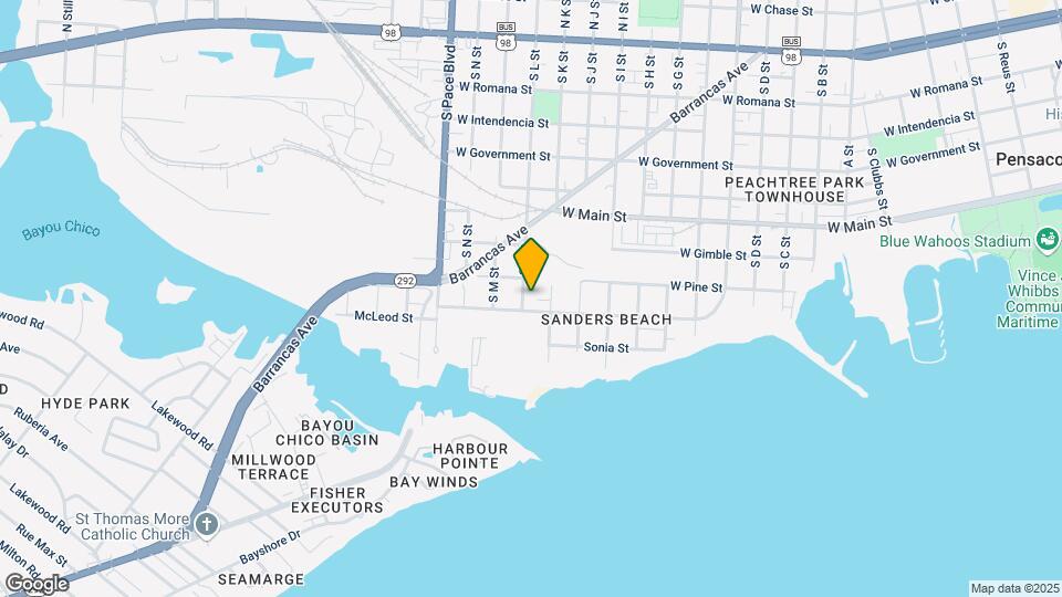 1850 W Cypress St Map and Location Details