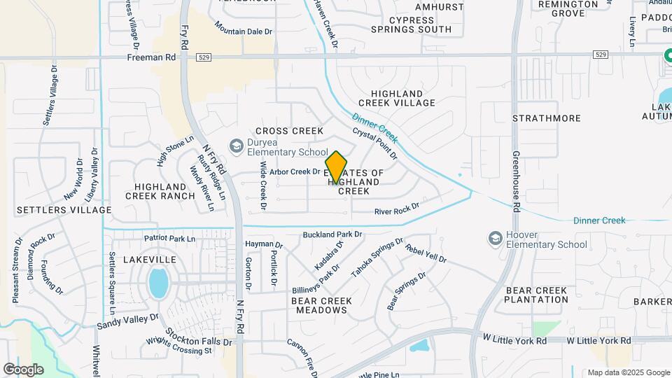 19919 Upland Creek Dr Map and Location Details