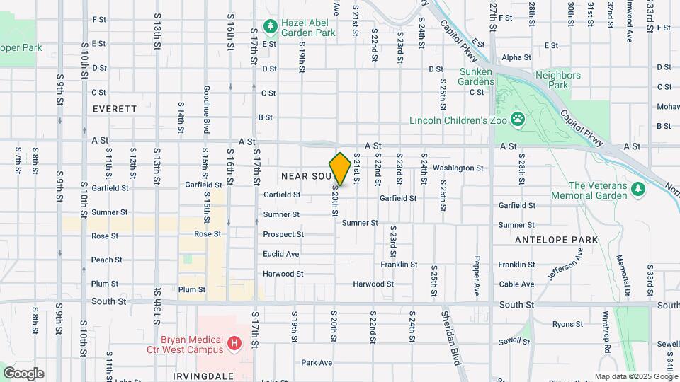 1560 S 20th St Map and Location Details
