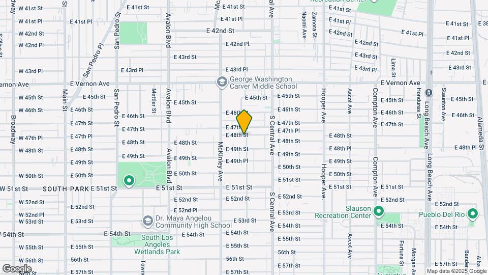 950 E 48th St Map and Location Details