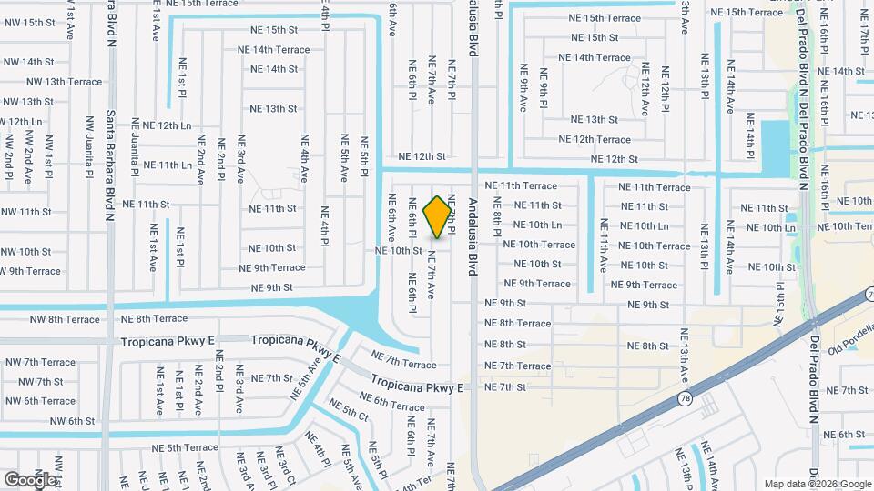 1001 NE 7th Ave Map and Location Details