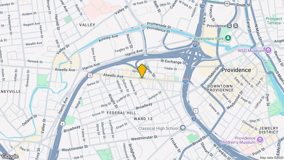 260 Atwells Ave Map and Location Details