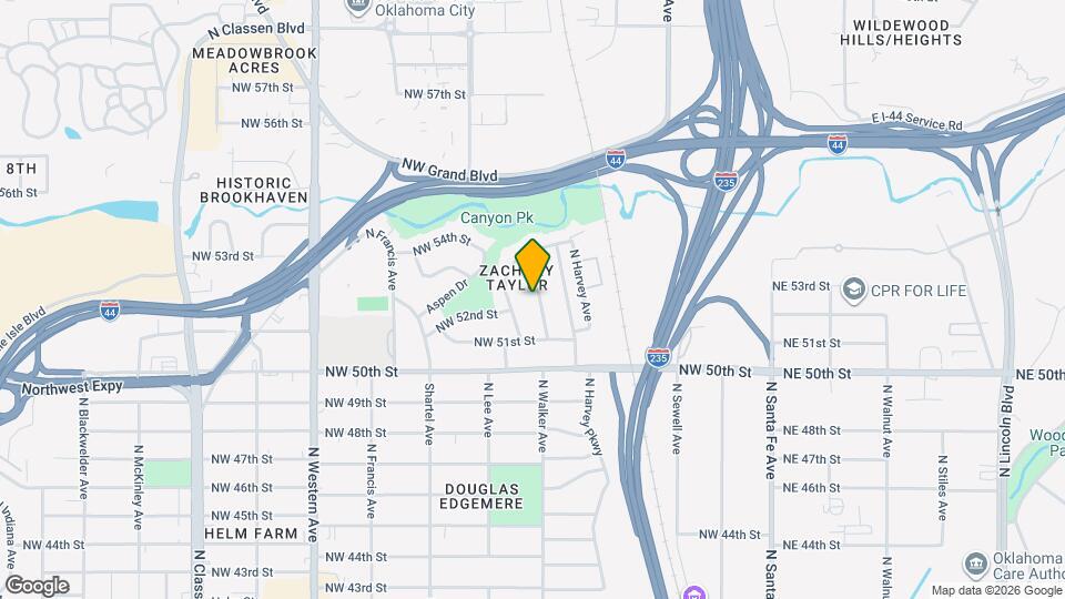 5305 N Walker Ave Map and Location Details