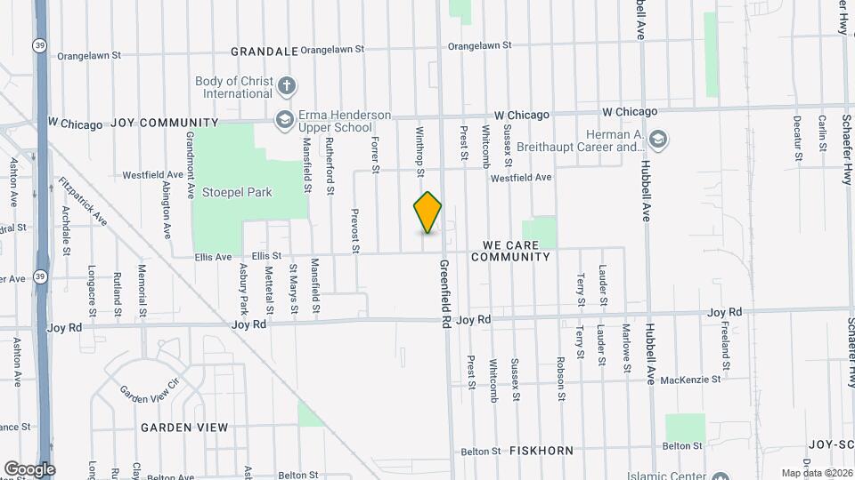 9120 Winthrop St Map and Location Details