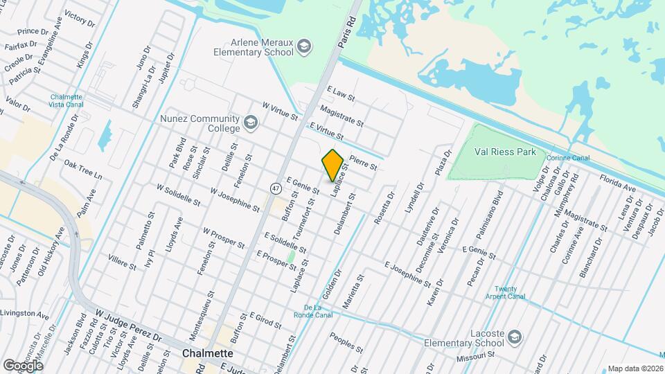 3612 Laplace St Mapa y Detalles de la Ubicación