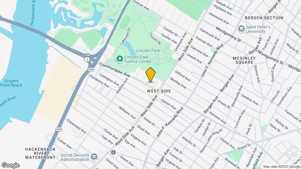 836 Communipaw Ave, Unit 1F Map and Location Details