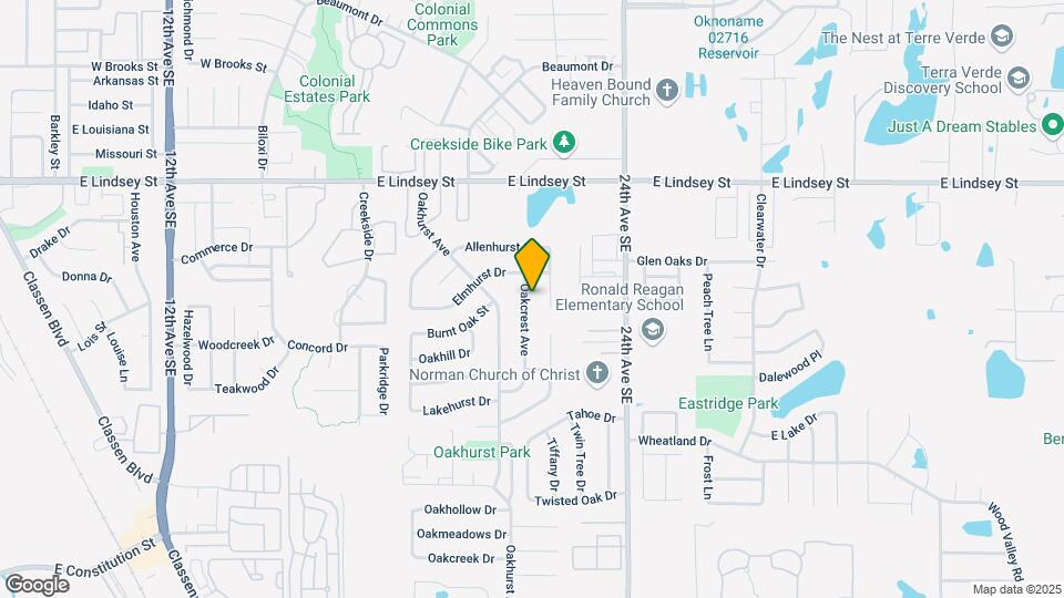 1417 Oakcrest Ave Map and Location Details