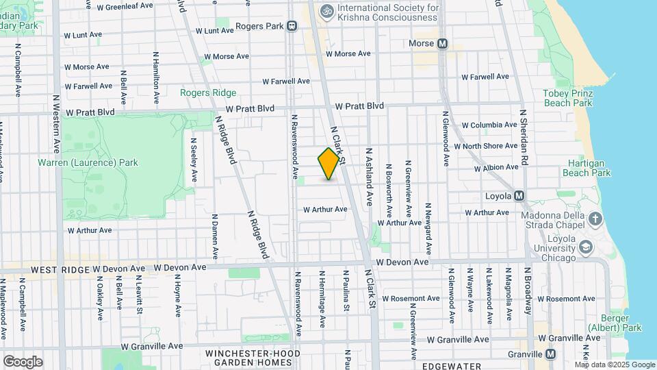 1716 W Albion Ave, Unit 1J Map and Location Details