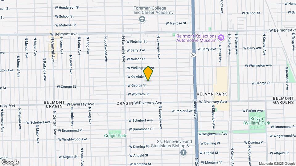 5040 W George St, Unit #1 Fl Map and Location Details