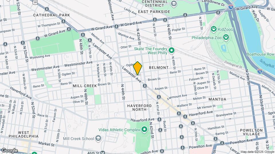 4233 Lancaster Ave Map and Location Details