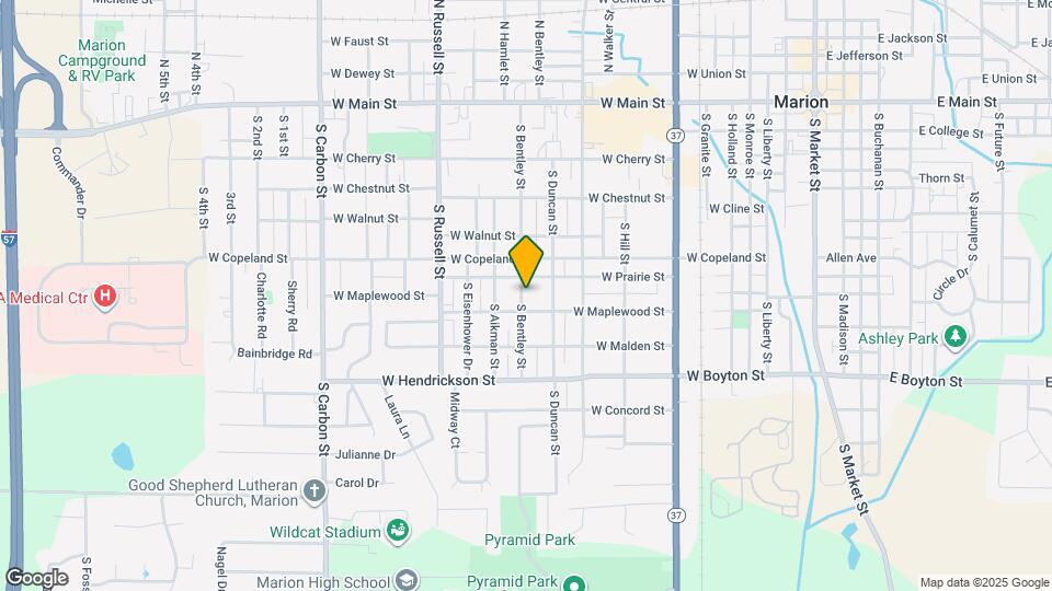 707 S Bentley St Map and Location Details