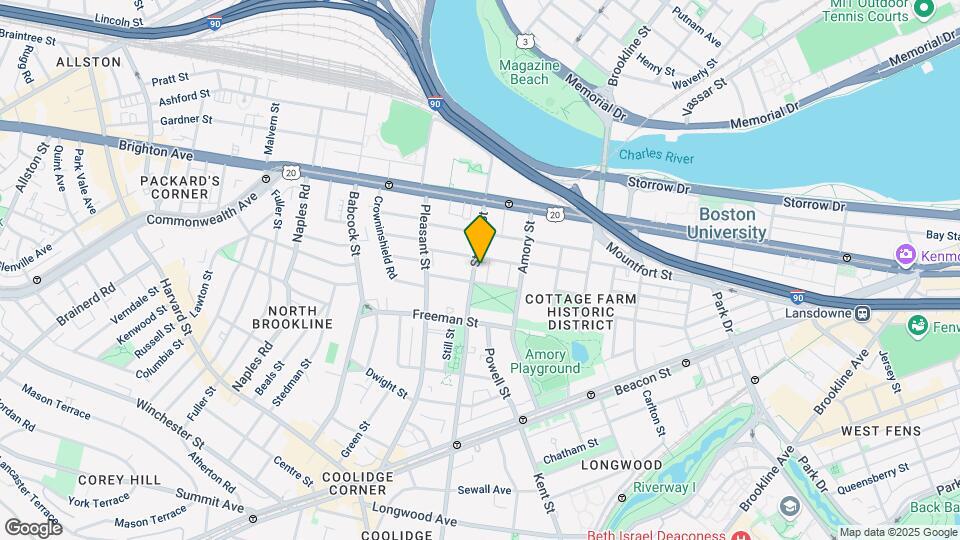 323 Saint Paul St, Unit 2A Map and Location Details