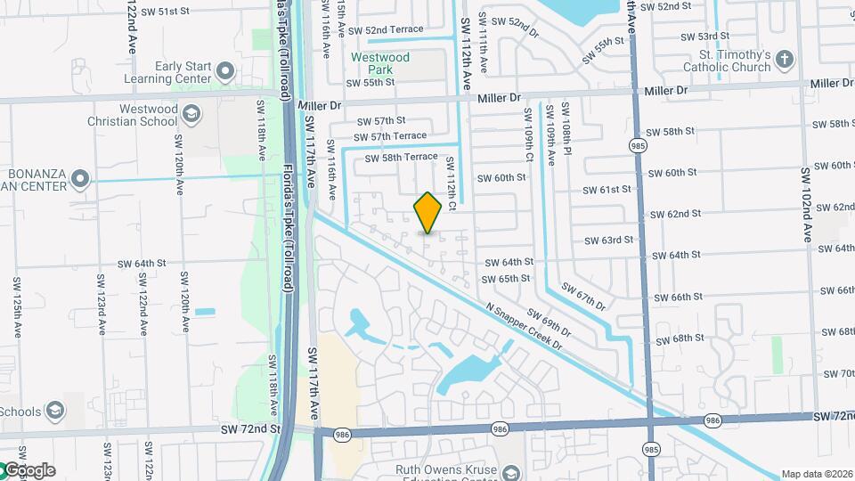 11351 SW 63rd Terrace Map and Location Details
