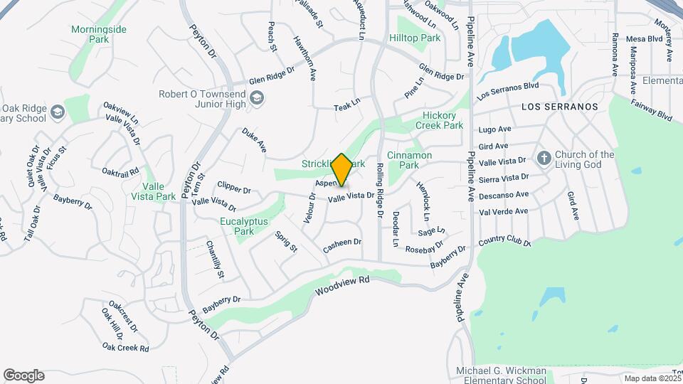 3746 Valle Vista Dr Map and Location Details