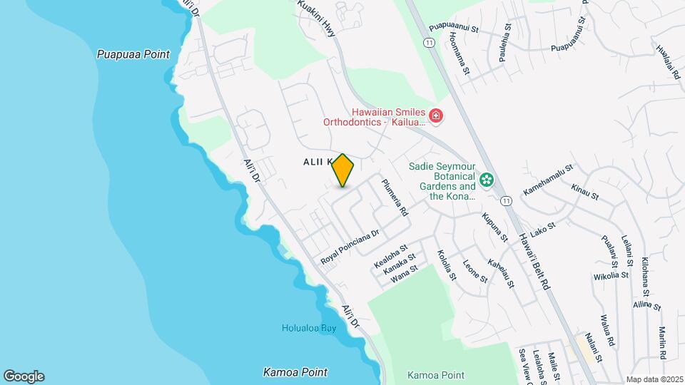 76-6168 Plumeria Rd Map and Location Details