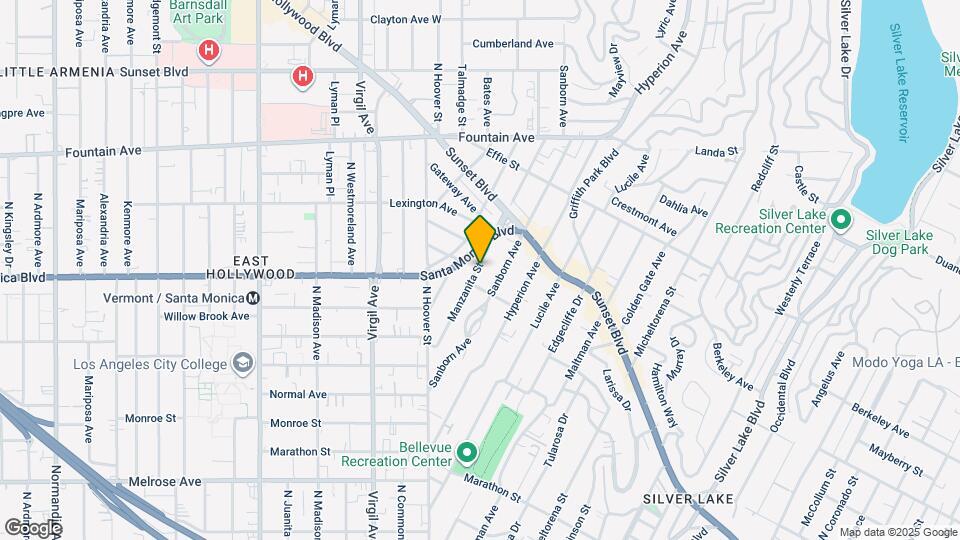 1016 Manzanita St Map and Location Details