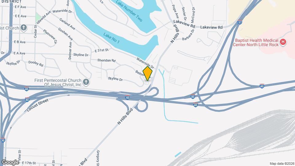 1710 Skyline Dr Map and Location Details