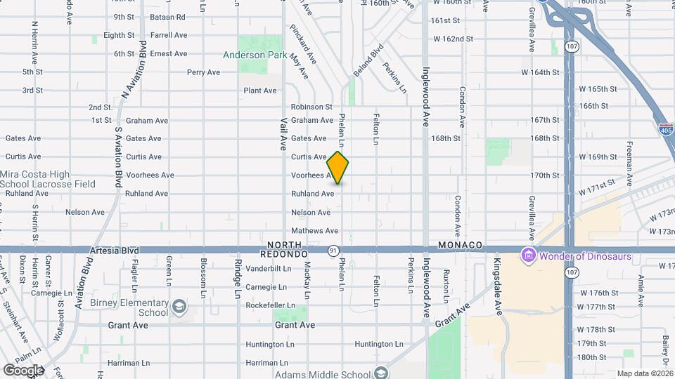 2421 Ruhland Ave Mapa y Detalles de la Ubicación