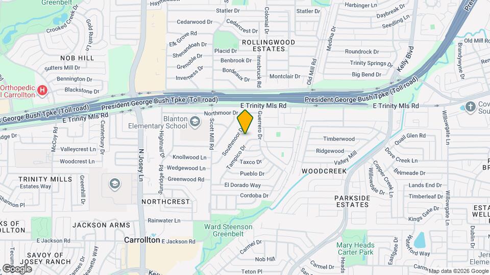 Carrollton Oaks Map and Location Details