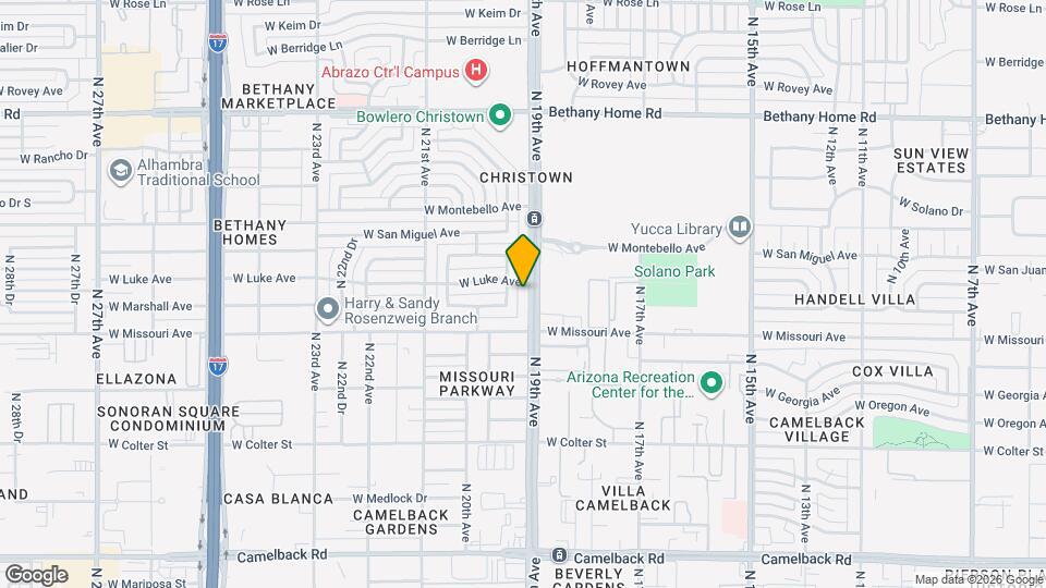 5532 N 19th Ave Map and Location Details