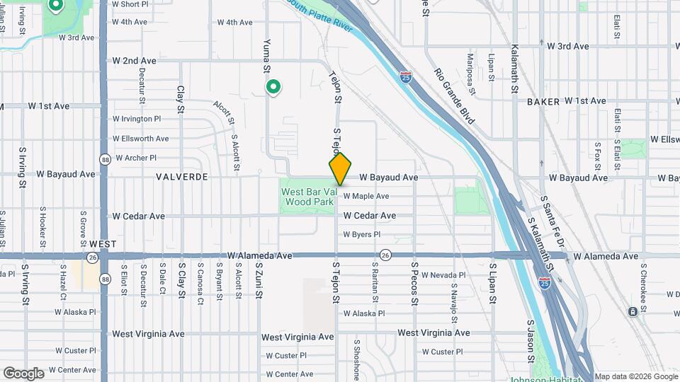 1595 W Maple Ave Map and Location Details