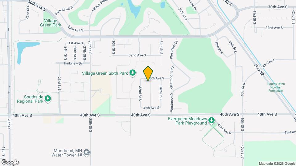 3615 33rd St S Map and Location Details