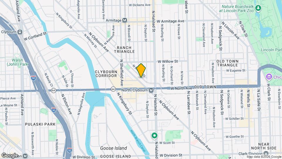 1637 N Clybourn Ave, Unit F3 Mapa y Detalles de la Ubicación