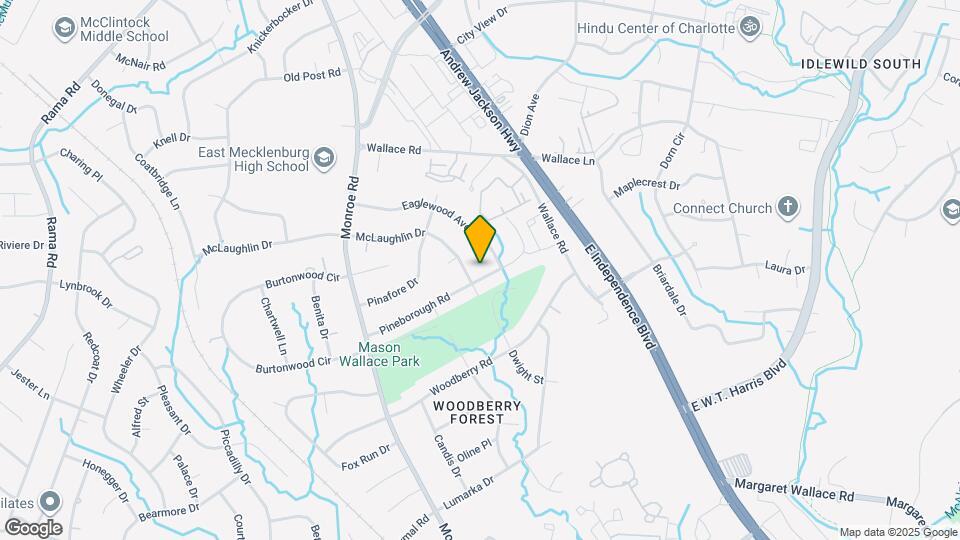 814 Pineborough Rd Map and Location Details