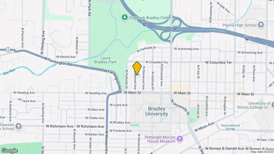 1110 N Maplewood Ave Map and Location Details