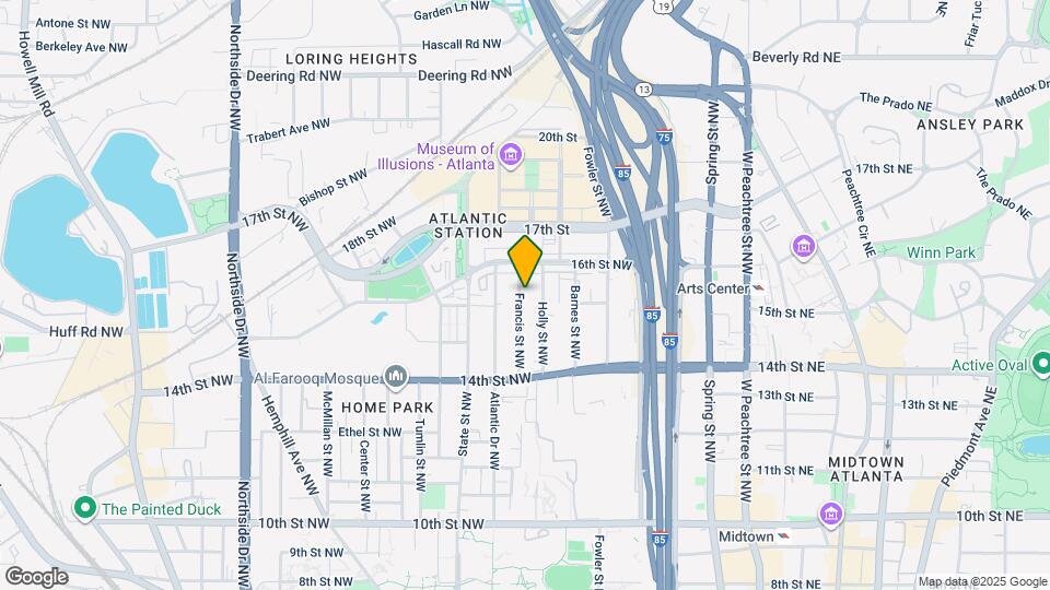 1253 Francis St NW Map and Location Details