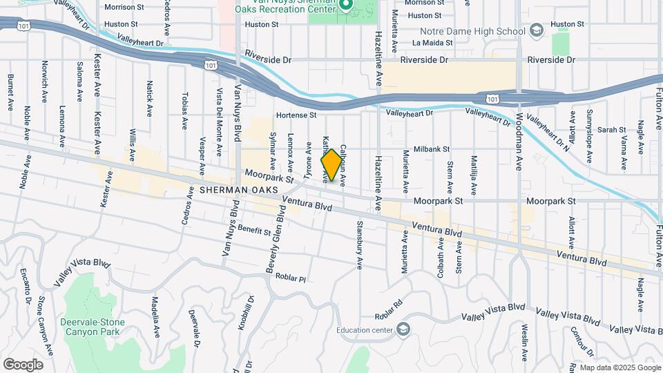 14221-14225 Moorpark St Mapa y Detalles de la Ubicación