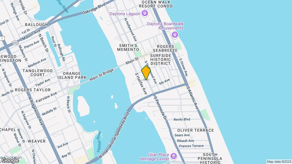 136 S Peninsula Dr Map and Location Details