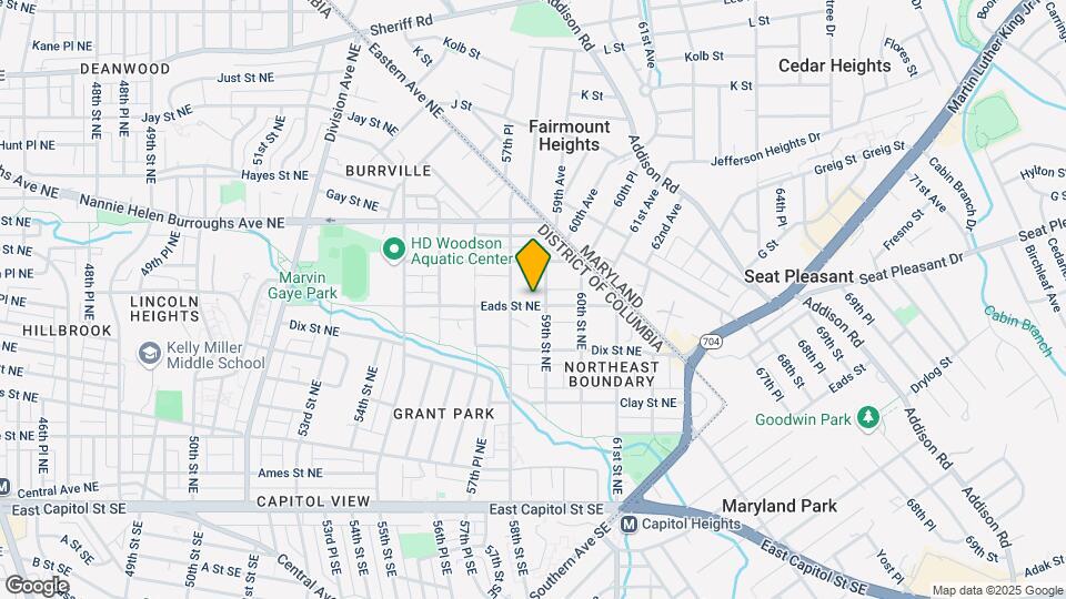 5812 Eads St NE, Unit 5812-B Map and Location Details