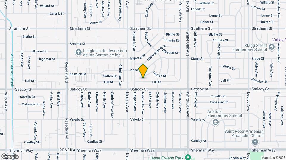 17961 Lull St Map and Location Details