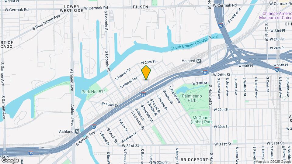 2630 S Throop St Map and Location Details