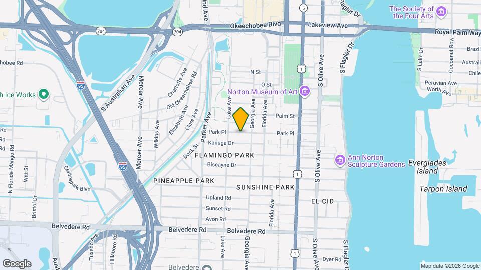 720 Park Pl Map and Location Details