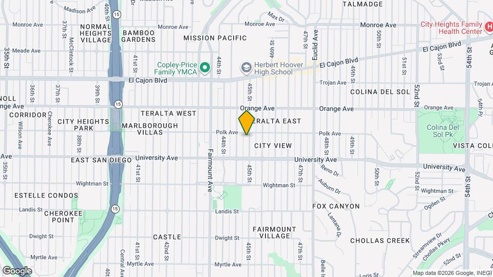 4080 45th St Map and Location Details