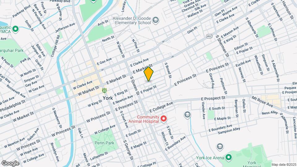 258 E King St Map and Location Details