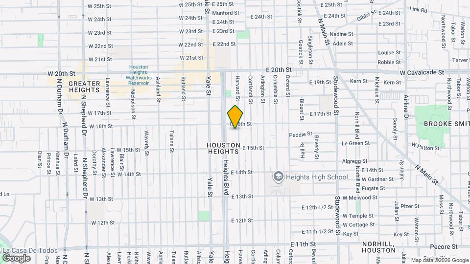 1533 Harvard St Map and Location Details