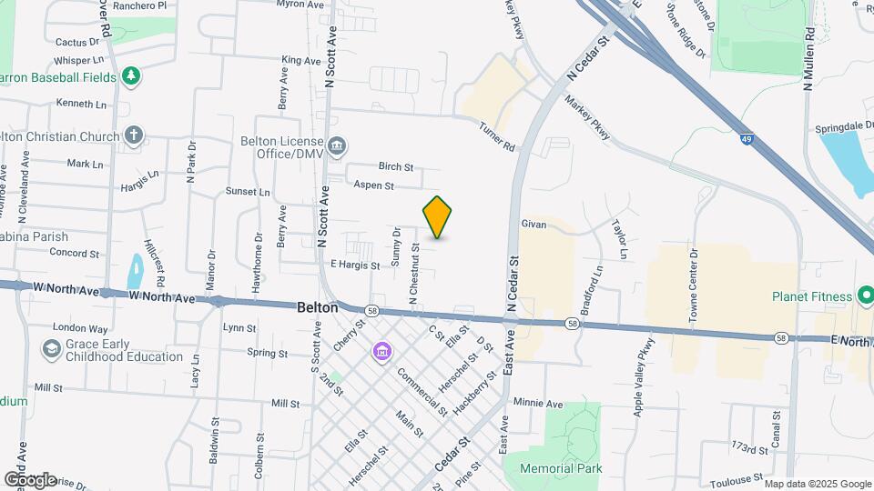 224 E Washington St Map and Location Details