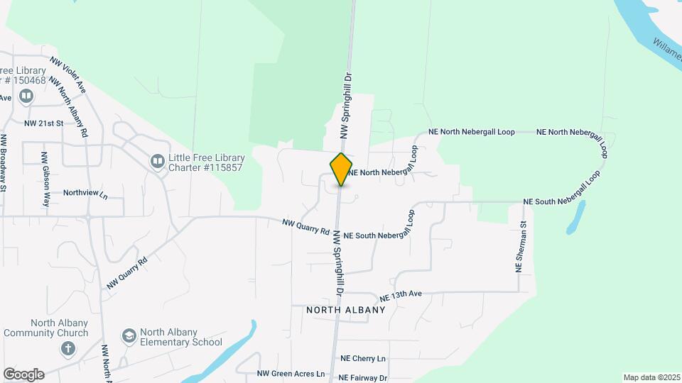 1701 NW Springhill Dr Map and Location Details