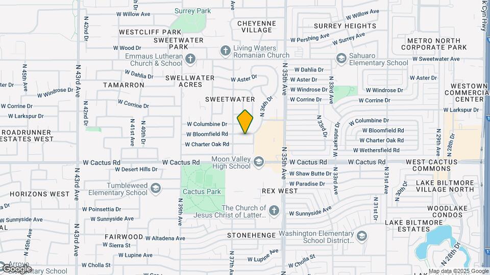 3627 W Bloomfield Rd Map and Location Details
